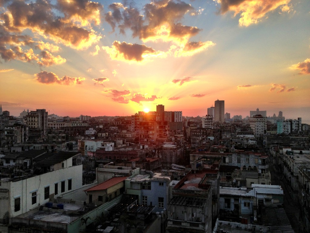 Sunset in Havana, Cuba