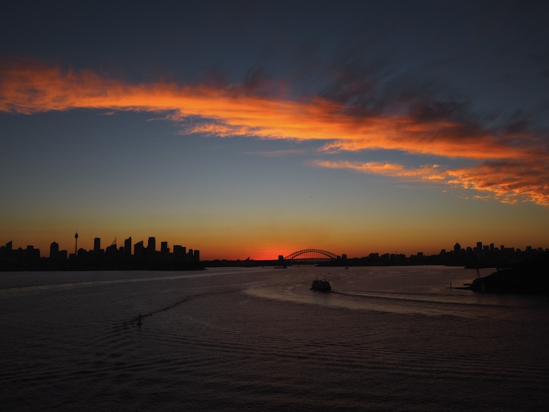 Sydney Harbour sunset