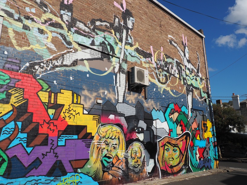 Newtown is famous for its colourful & eclectic street art
