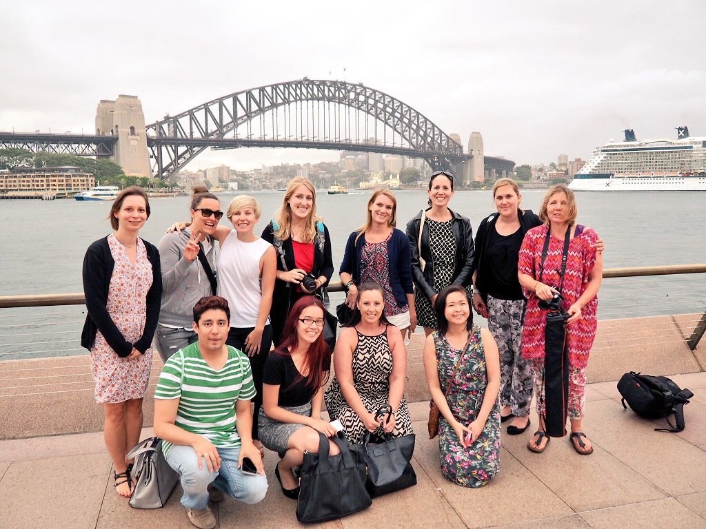 *insert blue sky here!* The #SydneyMoments Insta Walk group at Sydney Harbour