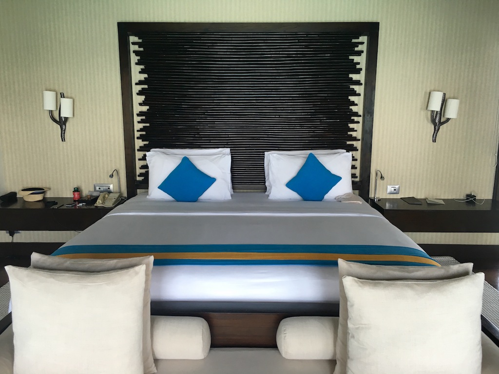 Super large bed and pillow menu at Coco Residences