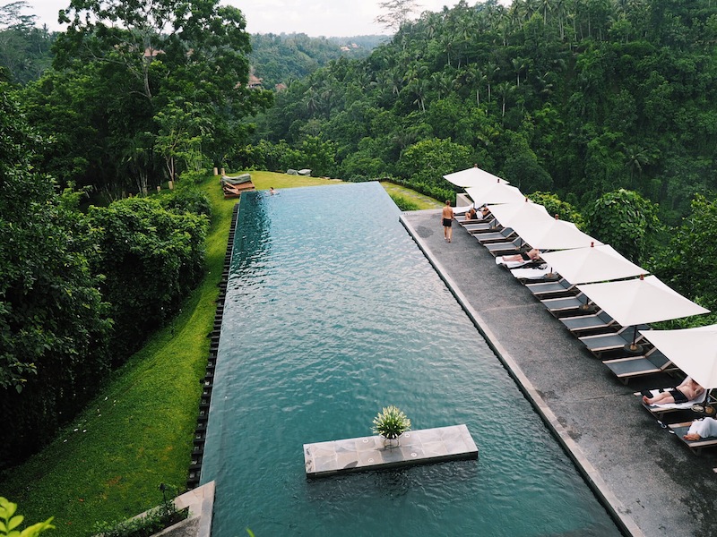 Picture perfect infinity pool at Alila Ubud