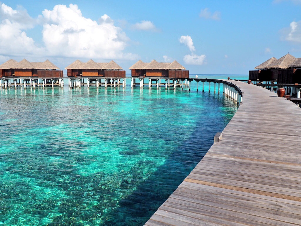 We woke up to this - our first glimpse of the Coco Residences at Coco Bodu Hithi Maldives