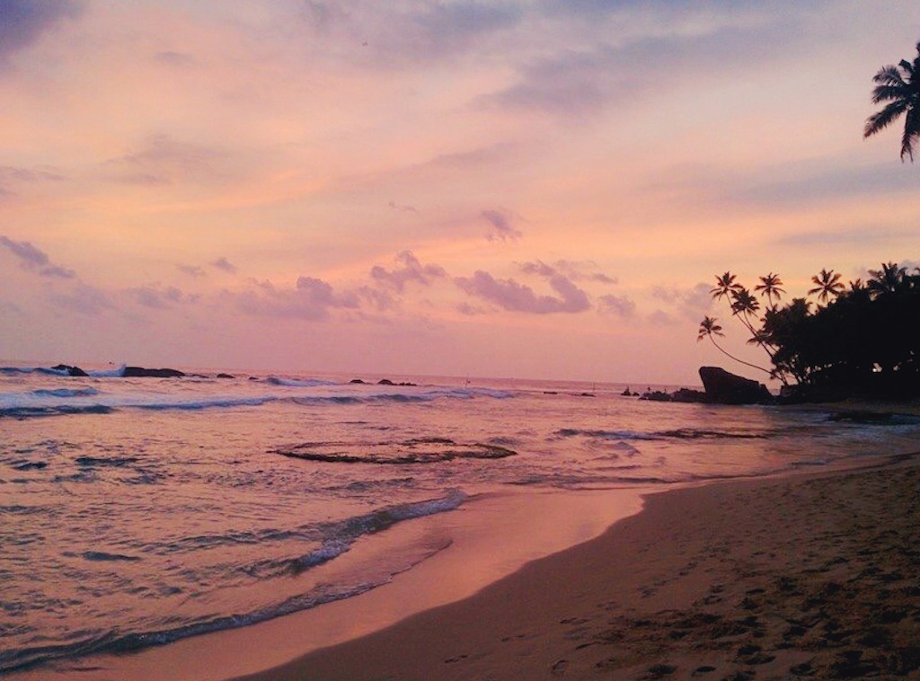 Watch the sunset over the Indian Ocean at Wijaya Beach