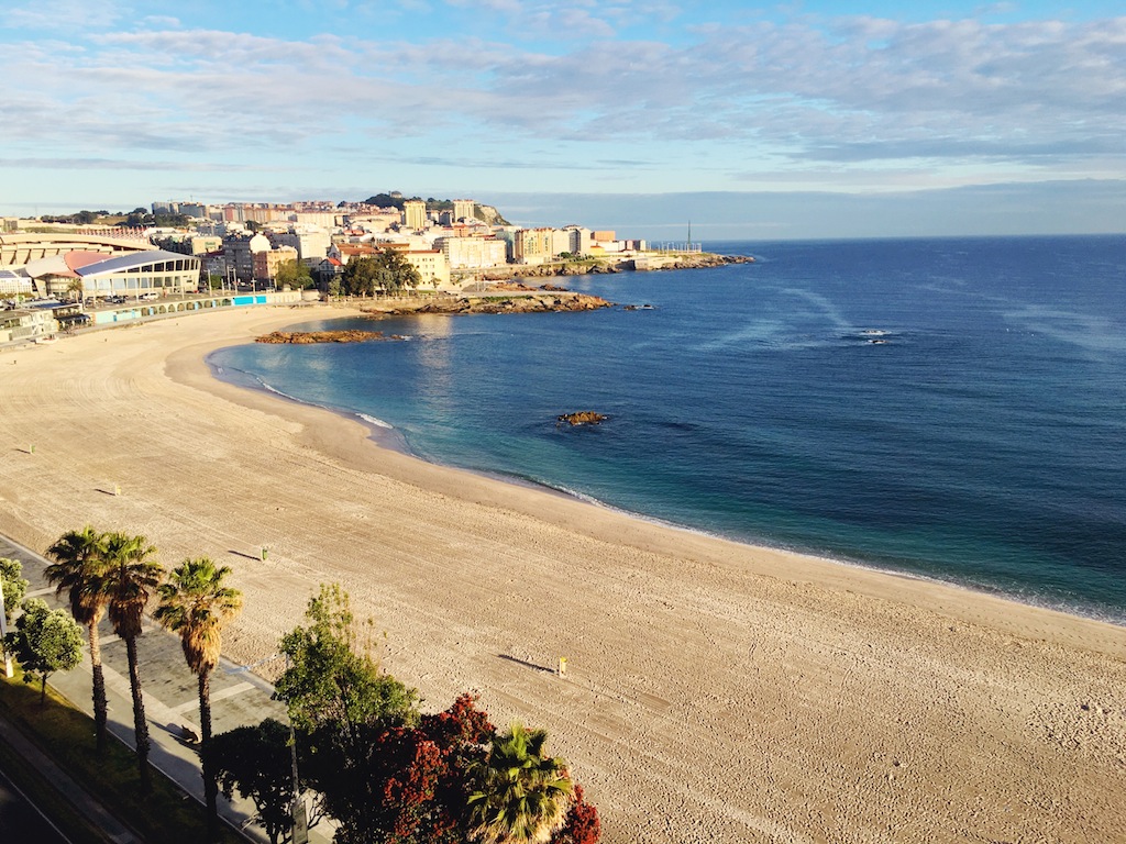 The city of A Coruña is less than 2 hours from London