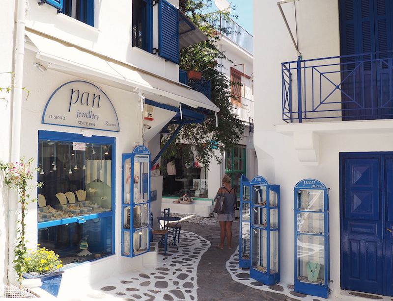 Get lost in the backstreets of Skiathos Town