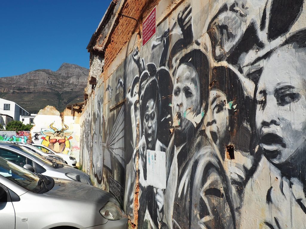 Street art in Woodstock Cape Town by Freddy Sam
