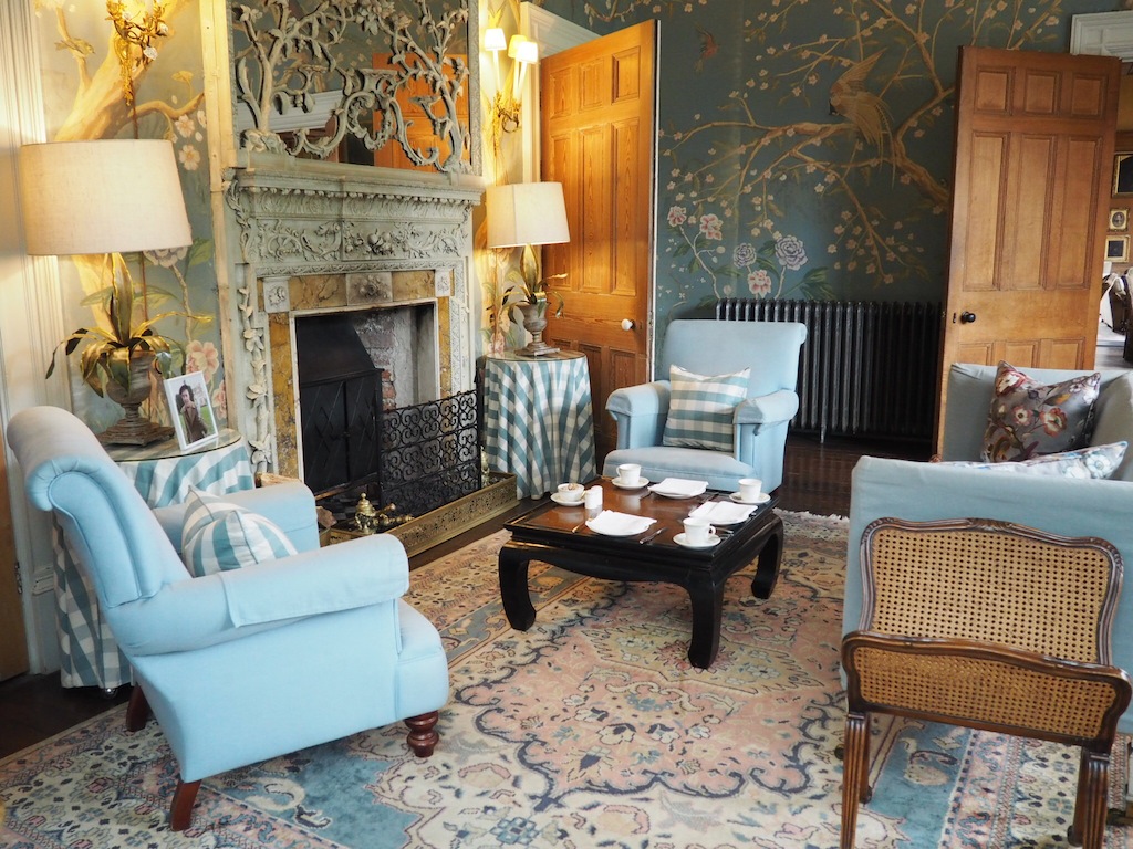 One of the gorgeous heritage drawing rooms at Castle Leslie