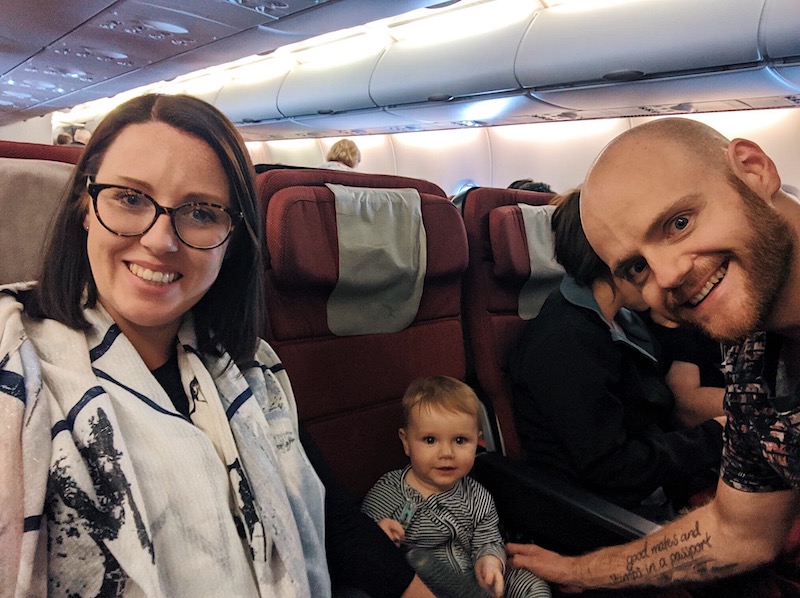 Flying with a baby to Australia