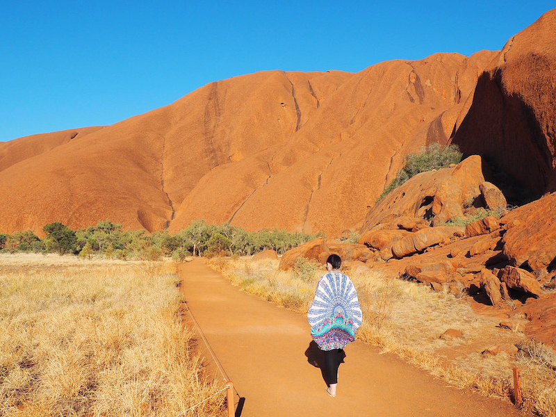 exploring Uluru outback Australia